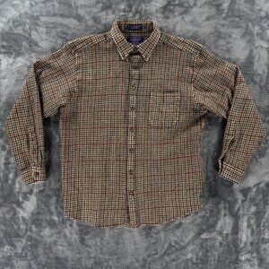 Vintage Pendleton 100% Wool Flannel Shirt Men M Slim Fit Sir Pendleton USA 90's